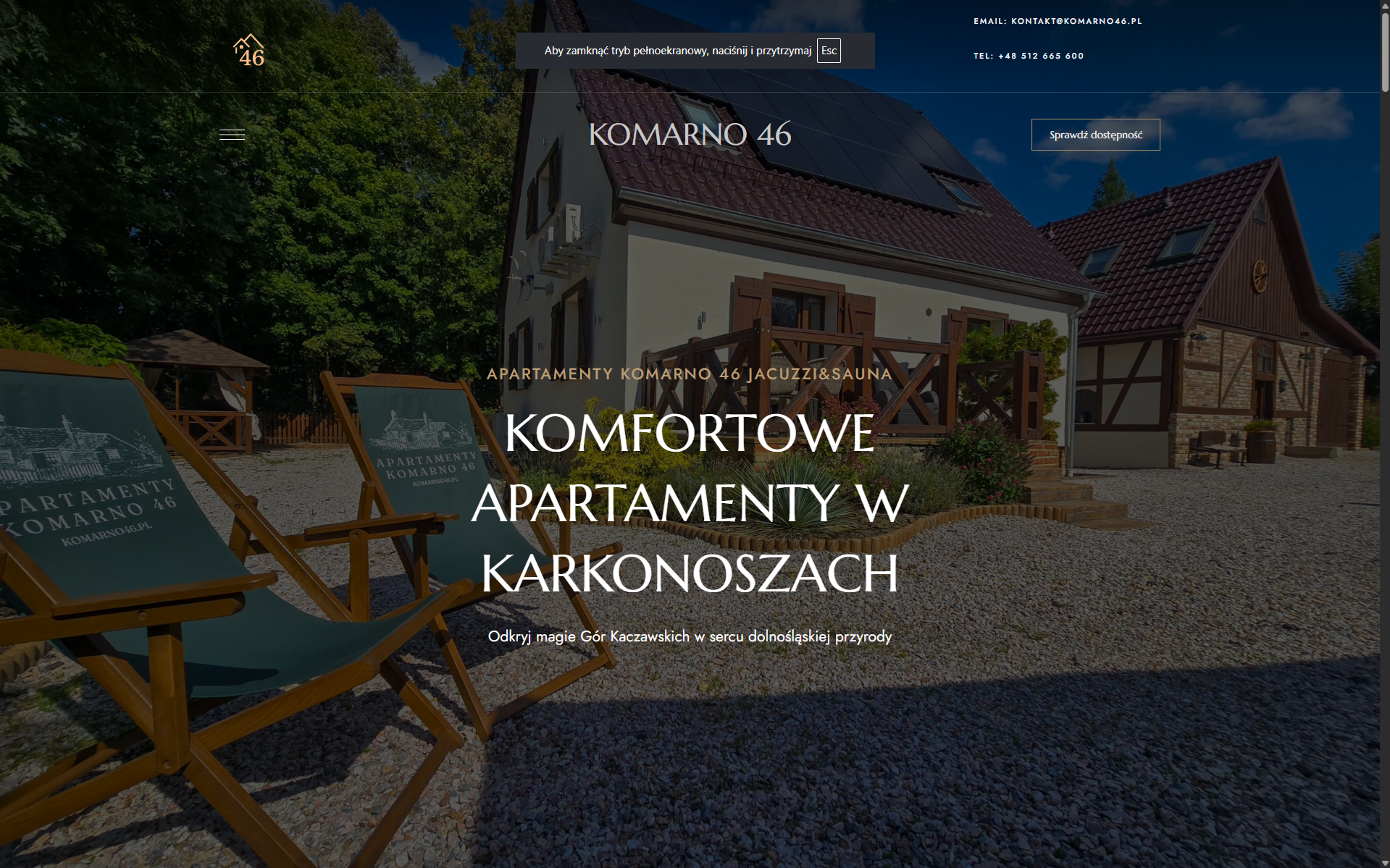 Preview of the Komarno 46 website